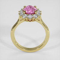 2.26 Ct. Purplish Pink Sapphire Ring, 18K Yellow Gold 3