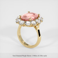 9.05 Ct. Sapphire Ring, 18K Yellow Gold 2