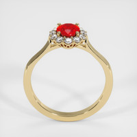 1.06 Ct. Ruby Ring, 18K Yellow Gold 3