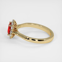 1.06 Ct. Ruby Ring, 18K Yellow Gold 4
