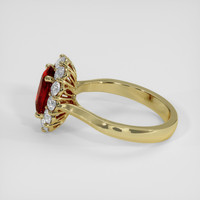 2.01 Ct. Ruby Ring, 18K Yellow Gold 4