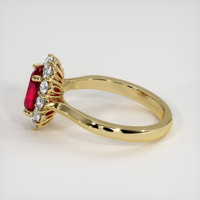 2.04 Ct. Ruby Ring, 18K Yellow Gold 4