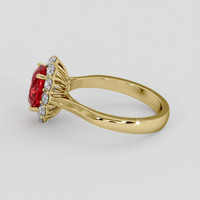 2.36 Ct. Ruby Ring, 18K Yellow Gold 4