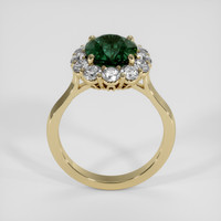 3.98 Ct. Green Sapphire Ring, 18K Yellow Gold 3