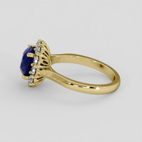2.80 Ct. Blue Sapphire Ring, 18K Yellow Gold 4