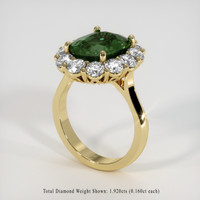 5.21 Ct. Sapphire Ring, 18K Yellow Gold 2