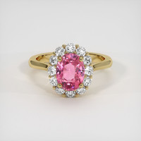 1.76 Ct. Sapphire Ring, 18K Yellow Gold 1