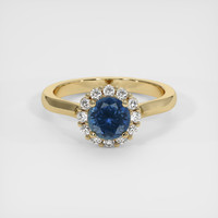 1.30 Ct. Sapphire Ring, 18K Yellow Gold 1
