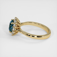 1.12 Ct. Sapphire Ring, 18K Yellow Gold 4