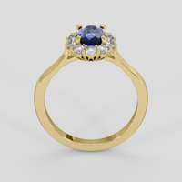 1.14 Ct. Blue Sapphire Ring, 18K Yellow Gold 3