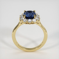 2.56 Ct. Blue Sapphire Ring, 18K Yellow Gold 3