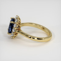 2.56 Ct. Blue Sapphire Ring, 18K Yellow Gold 4