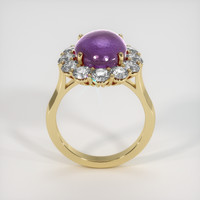 13.93 Ct. Purple Sapphire Ring, 18K Yellow Gold 3