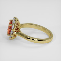 1.75 Ct. Padparadscha Sapphire Ring, 18K Yellow Gold 4