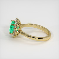 1.57 Ct. Emerald Ring, 18K Yellow Gold 4
