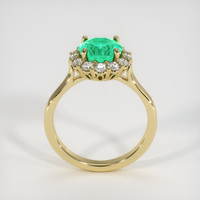 1.89 Ct. Emerald Ring, 18K Yellow Gold 3