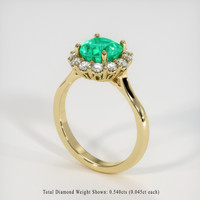 1.95 Ct. Emerald Ring, 18K Yellow Gold 2