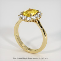 1.70 Ct. Yellow Sapphire Ring, 18K Yellow Gold 2