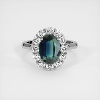3.24 Ct. Sapphire Ring, 18K Yellow Gold 1