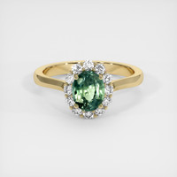 1.23 Ct. Sapphire Ring, 18K Yellow Gold 1