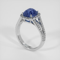 3.69 Ct. Blue Sapphire Ring, Platinum 950 2