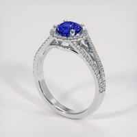 1.16 Ct. Blue Sapphire Ring, Platinum 950 2