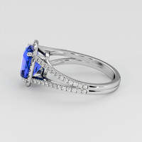 3.07 Ct. Blue Sapphire Ring, Platinum 950 4