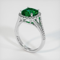 2.39 Ct. Emerald Ring, Platinum 950 2