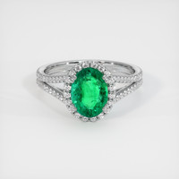 Emerald Ring 1.09 Ct., Platinum 950 Preview