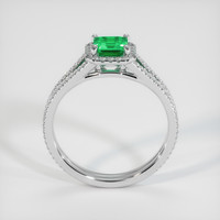 0.52 Ct. Emerald Ring, Platinum 950 3