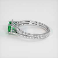 0.52 Ct. Emerald Ring, Platinum 950 4