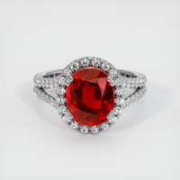 Ruby Ring 4.10 Ct. Platinum 950 Preview