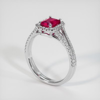 0.84 Ct. Ruby Ring, Platinum 950 2