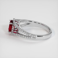 0.82 Ct. Ruby Ring, Platinum 950 4