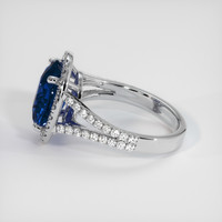 4.03 Ct. Blue Sapphire Ring, Platinum 950 4