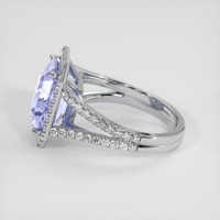 4.66 Ct. Violet Sapphire Ring, Platinum 950 4