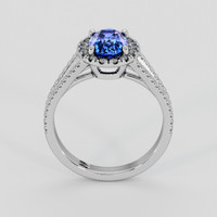 2.03 Ct. Blue Sapphire Ring, Platinum 950 3