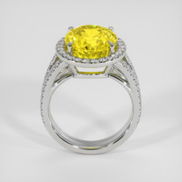 9.73 Ct. Yellow Sapphire Ring, Platinum 950 3