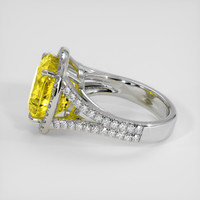 9.73 Ct. Yellow Sapphire Ring, Platinum 950 4