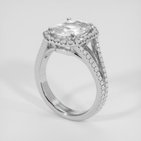 3.51 Ct. White Sapphire Ring, Platinum 950 2
