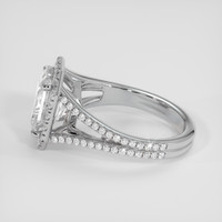 3.51 Ct. White Sapphire Ring, Platinum 950 4