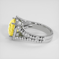 5.00 Ct. Yellow Sapphire Ring, Platinum 950 4