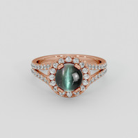 2.27 Ct. Alexandrite Ring, 14K Rose Gold 1