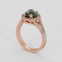2.27 Ct. Alexandrite Ring, 14K Rose Gold 2