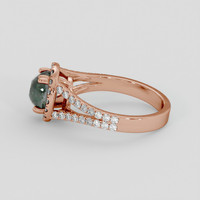 2.27 Ct. Alexandrite Ring, 14K Rose Gold 4