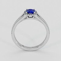 0.65 Ct. Blue Sapphire Ring, Silver 3