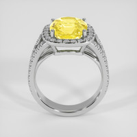 5.00 Ct. Yellow Sapphire Ring, 10K White Gold 3