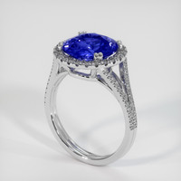 4.55 Ct. Sapphire Ring, 14K White Gold 2