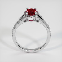 0.82 Ct. Ruby Ring, 14K White Gold 3