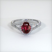 Ruby Ring 2.02 Ct. 14K White Gold Preview